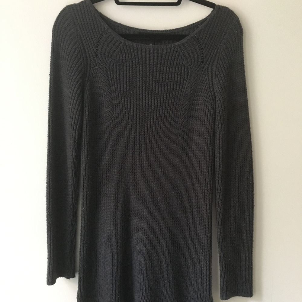 Waffle-Knit Sweater Dress